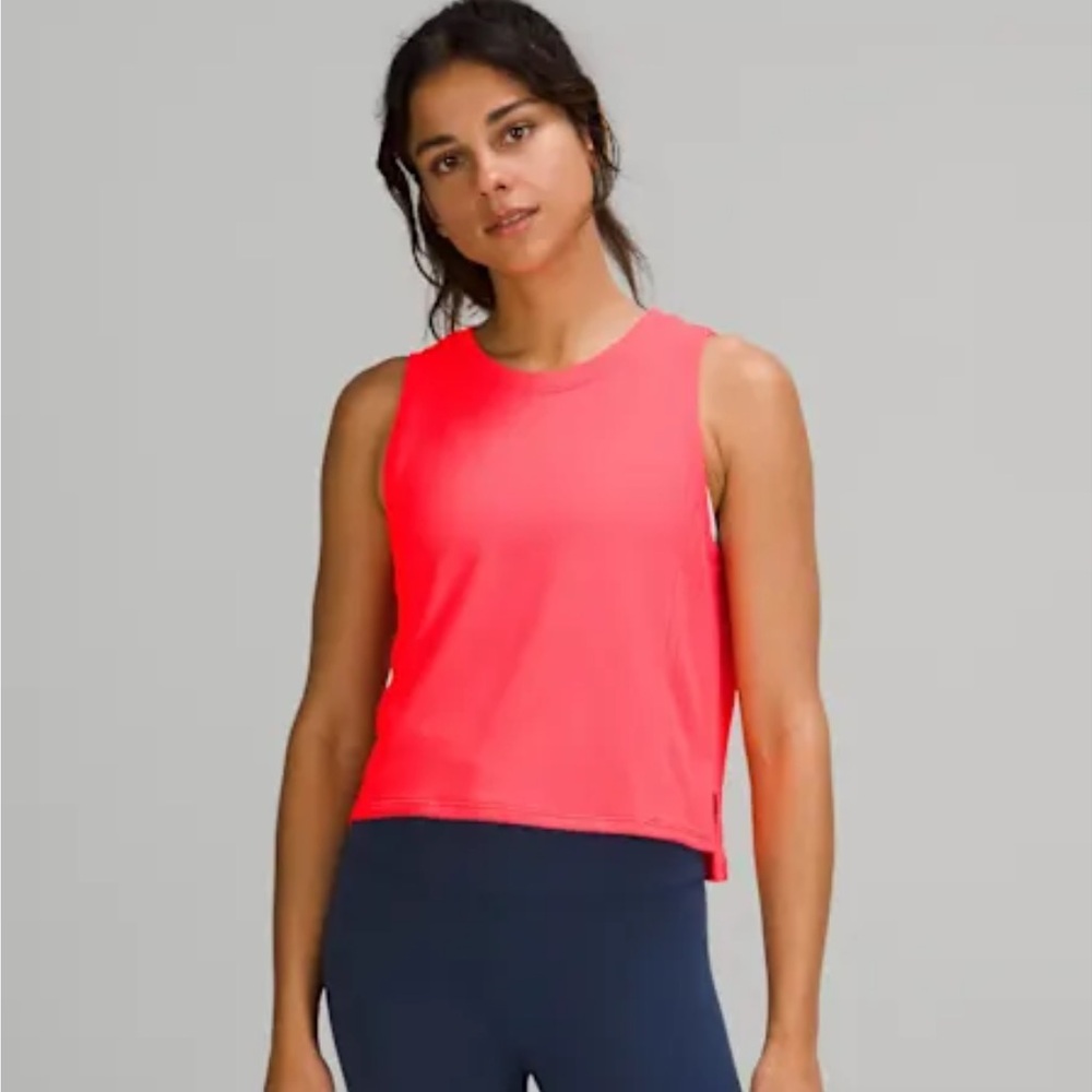 lululemon athletica Women’s Bright Coral Sleeveless Tank